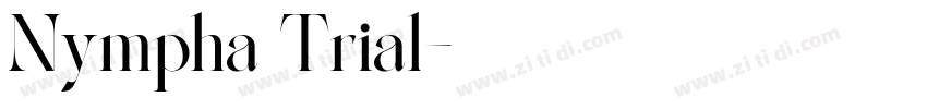 Nympha Trial字体转换